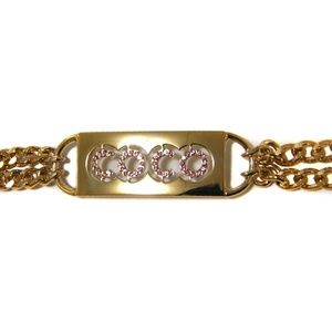 Chanel Gold chain /Pink Rhinestone belt Gorgeous